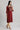 Dark Red Zari Embroidered kurta in Round Neck