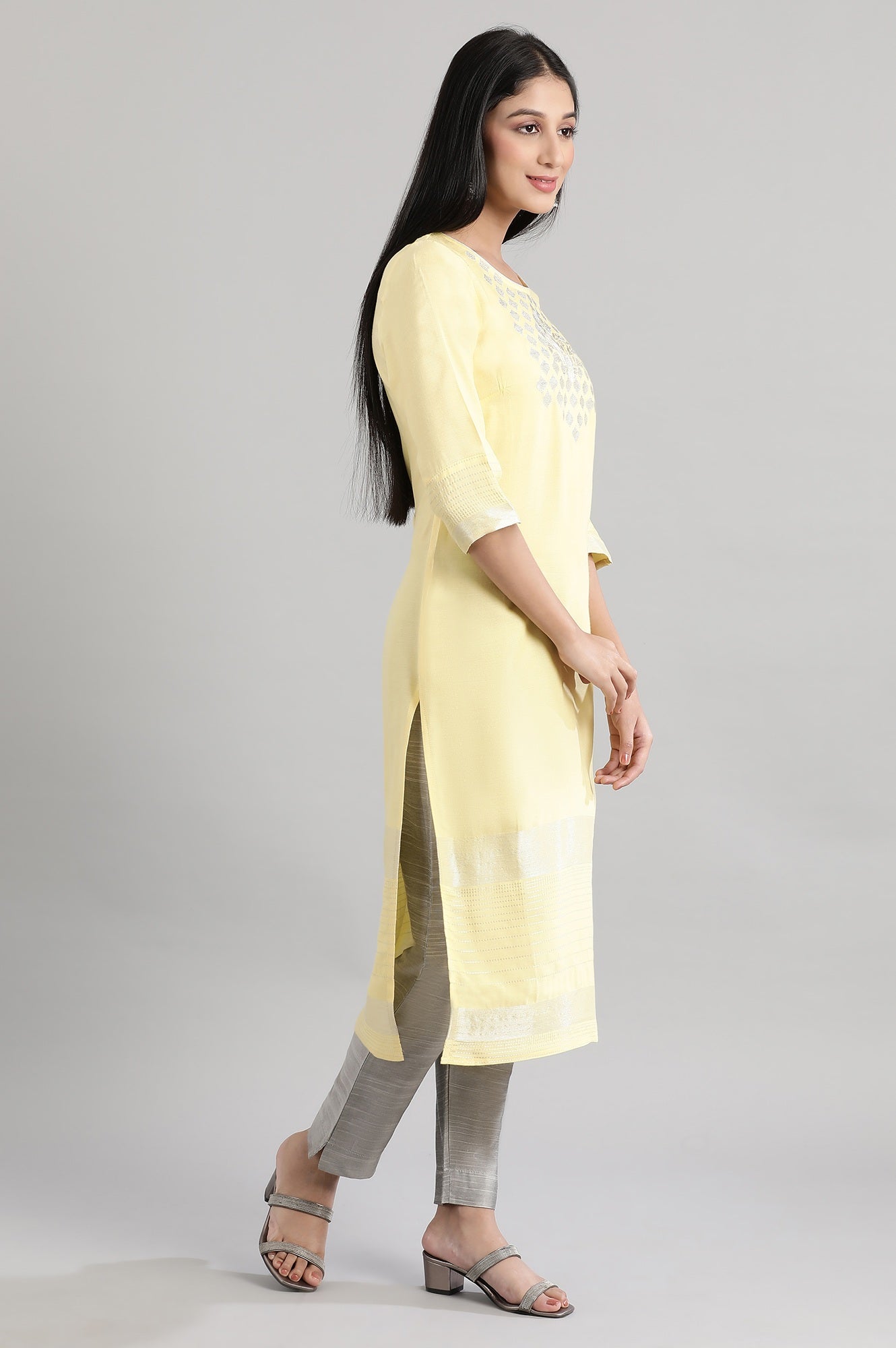 Lemon Drop Embroidered kurta