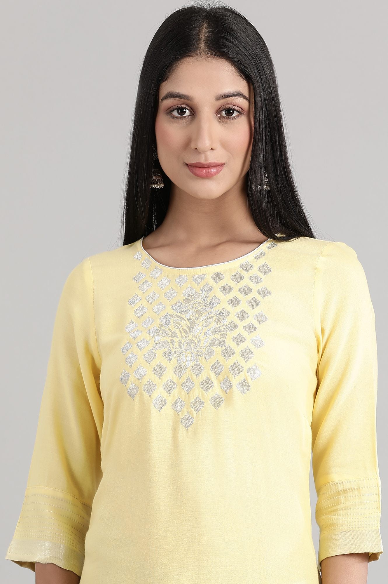 Lemon Drop Embroidered kurta