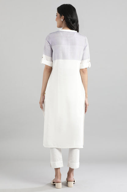 Off White Dobby kurta