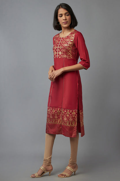 Rhubarb Floral Print kurta