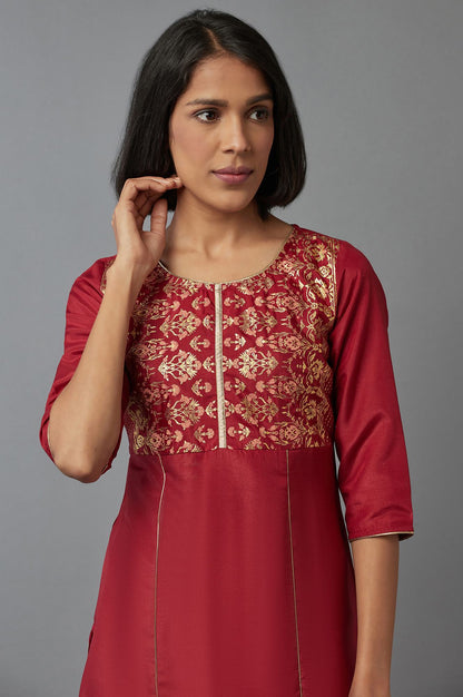 Rhubarb Floral Print kurta