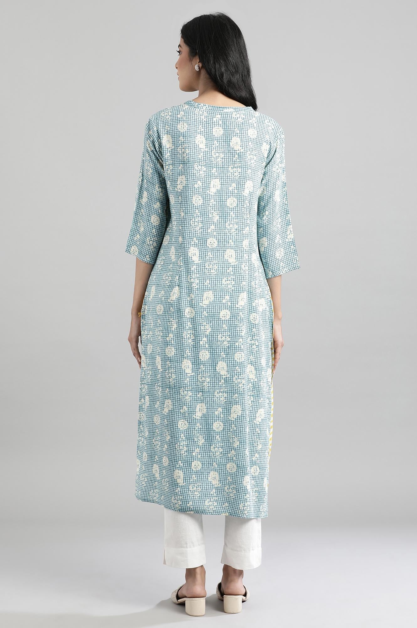 PorcelainBlue Printed kurta