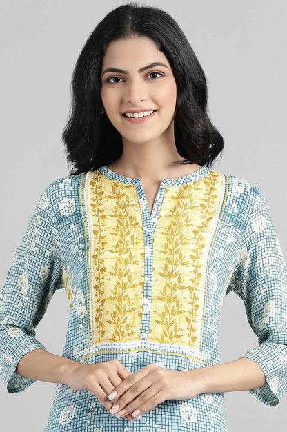 PorcelainBlue Printed kurta