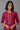 Pink Mandarin Collar Solid Straight kurta