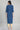 Blue Mandarin Collar Foil Print Straight kurta