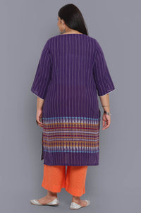 Purple Ethnic kurta