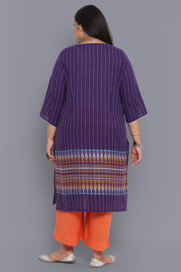 Purple Ethnic kurta