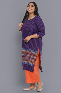 Purple Ethnic kurta