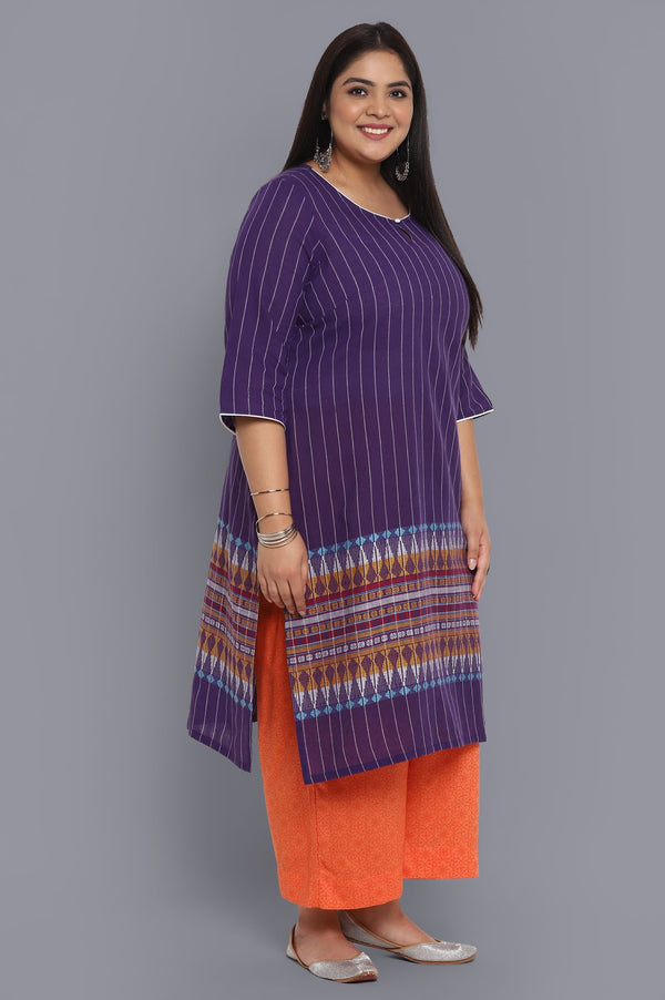 Purple Ethnic kurta