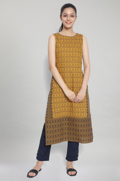 Yellow Ethnic kurta