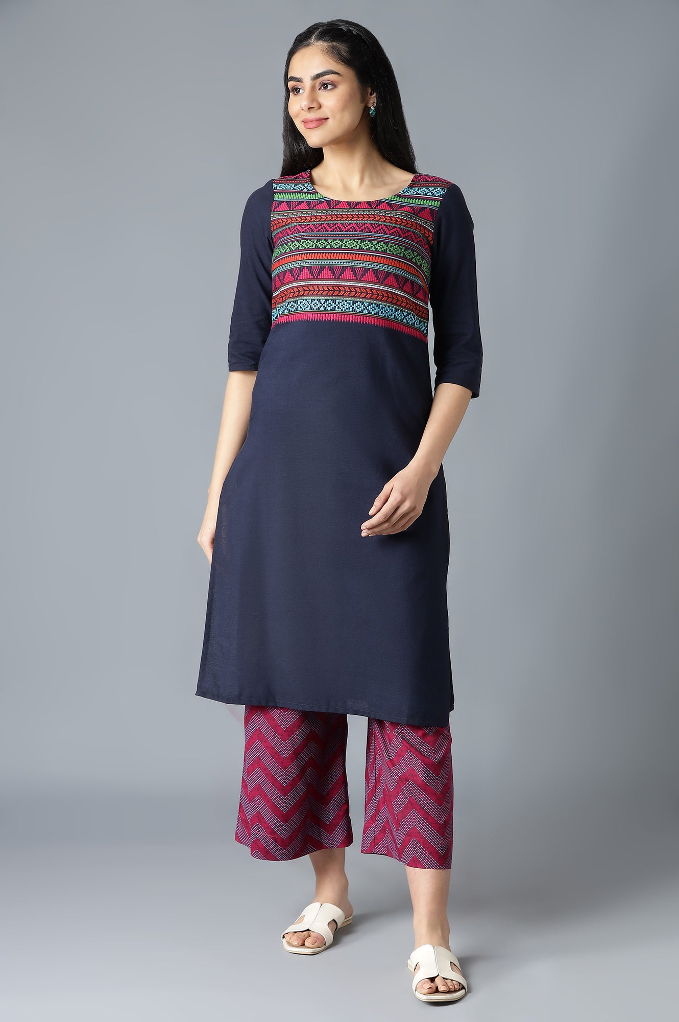 Blue Ethnic kurta