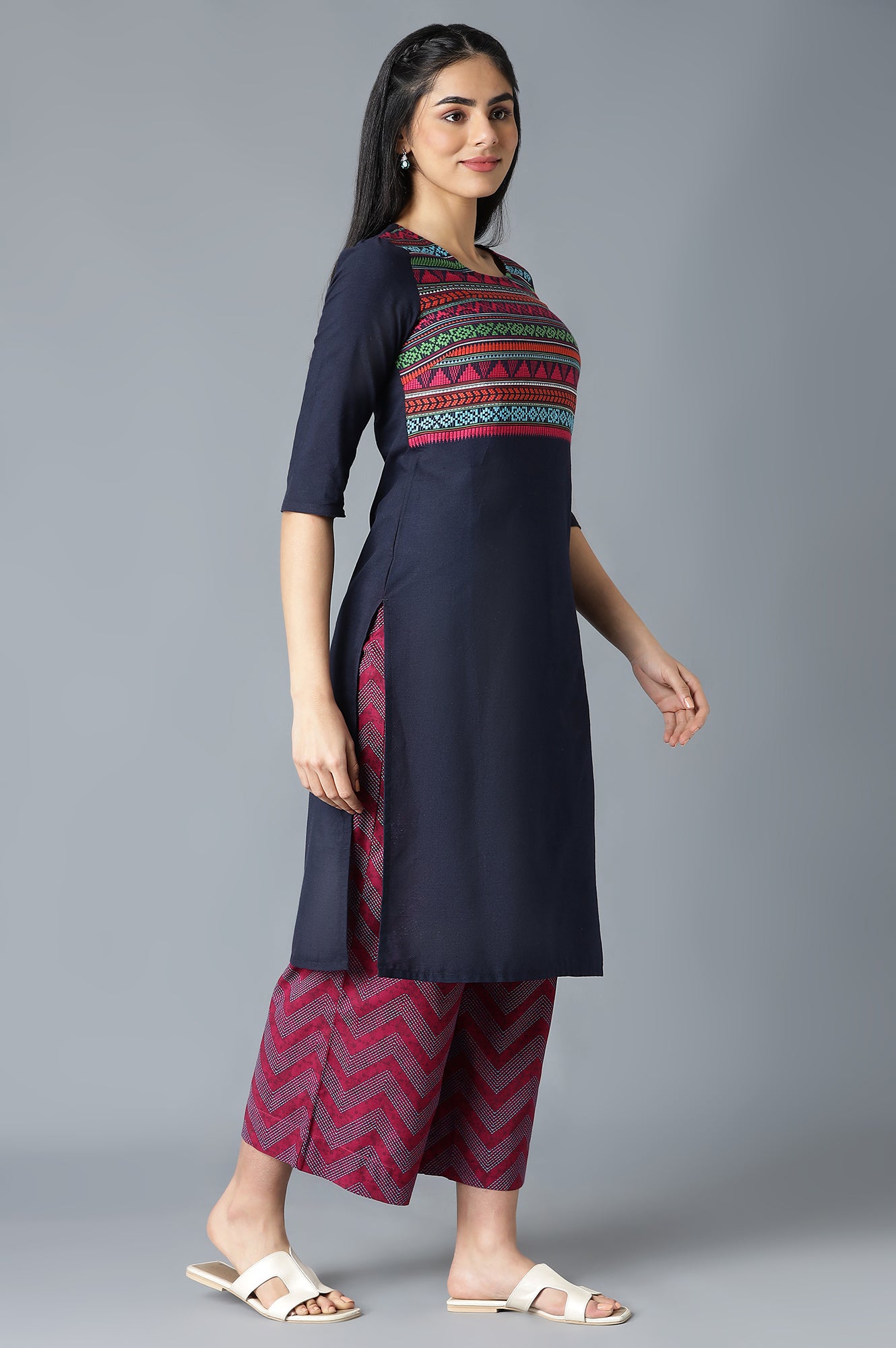 Blue Ethnic kurta