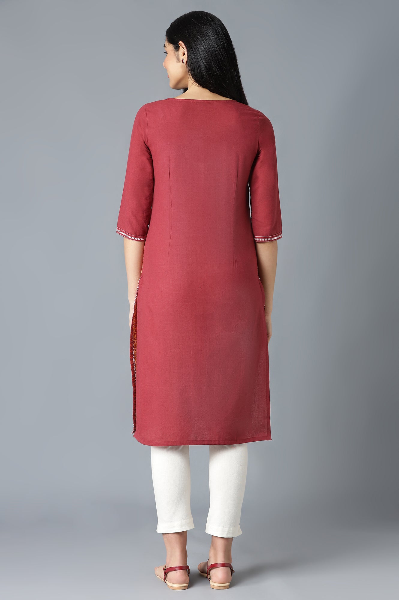 Sundried Red Ethnic kurta