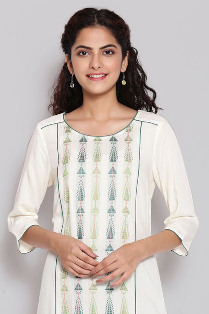 Off White Ethnic kurta