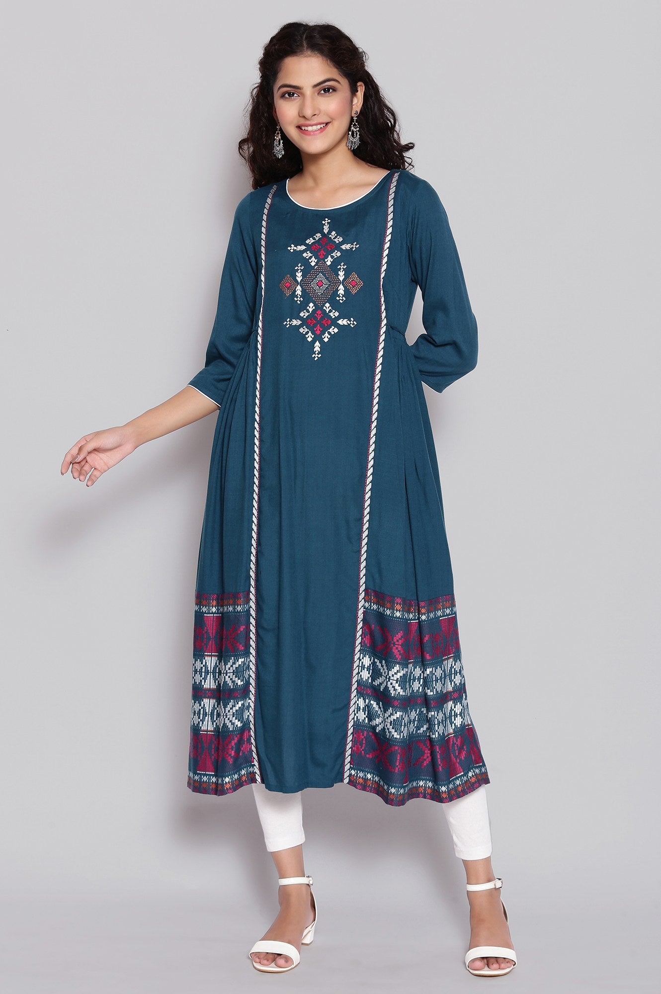 Green Ethnic kurta