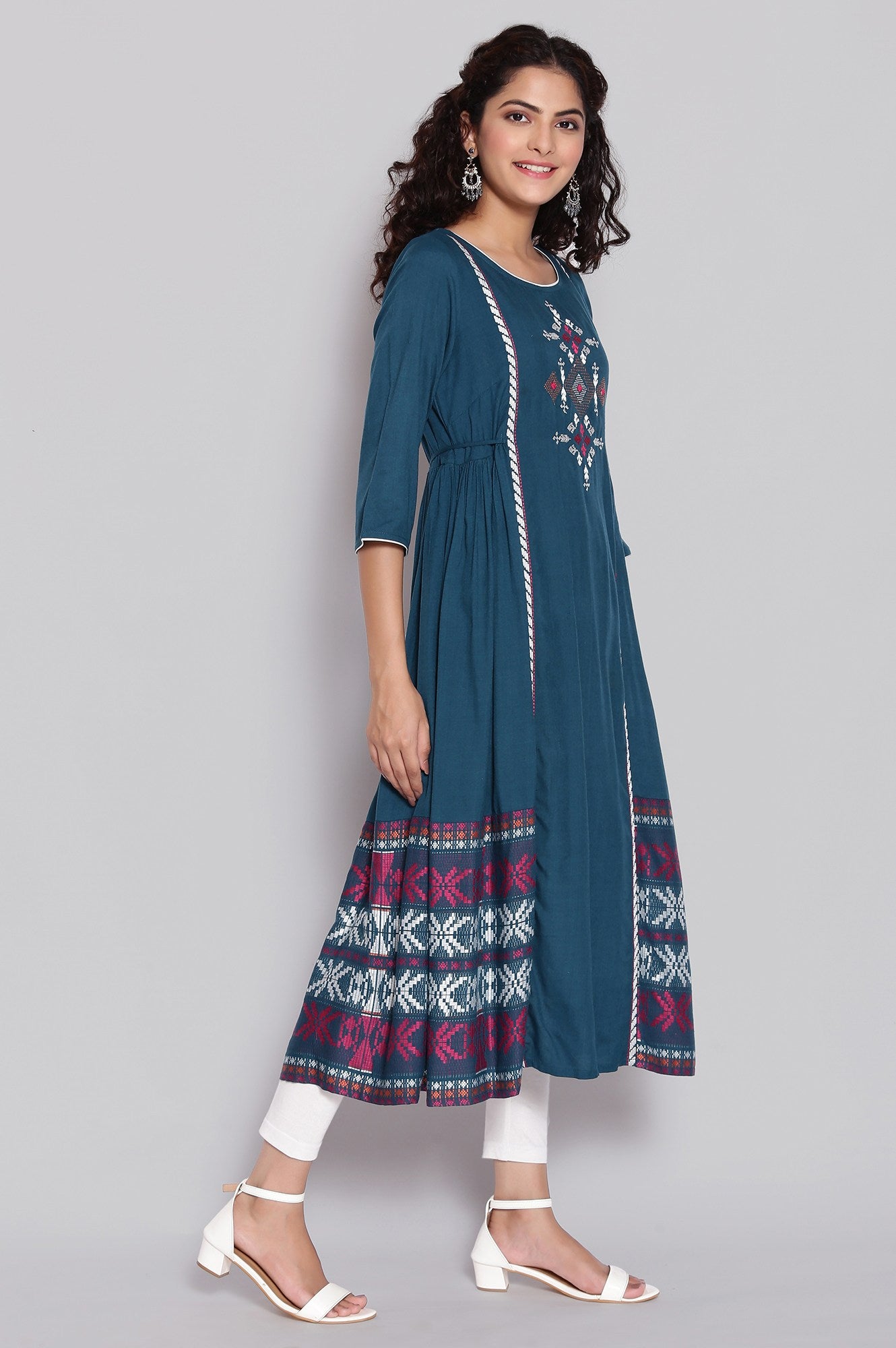 Green Ethnic kurta