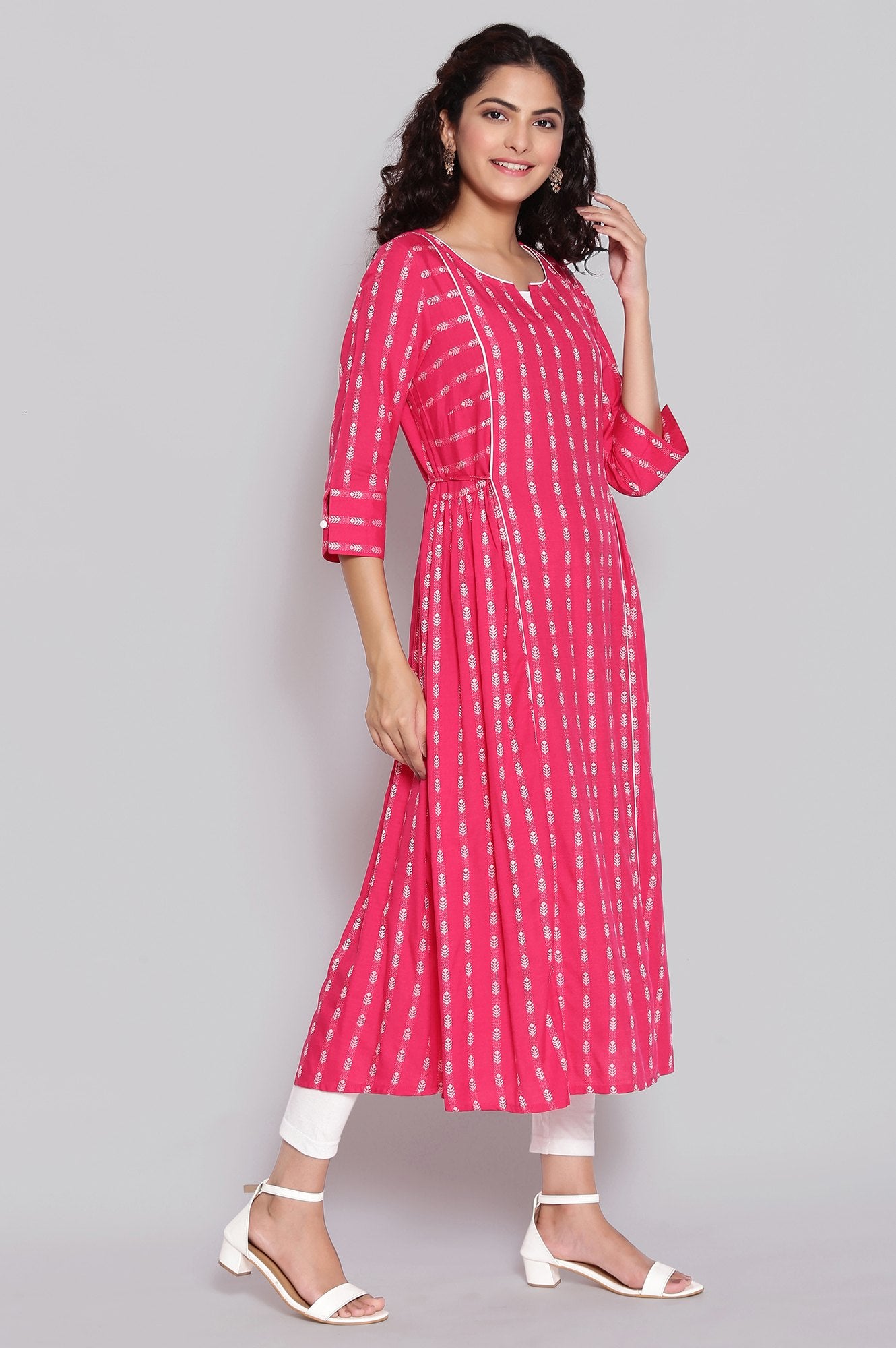 Pink Ethnic kurta