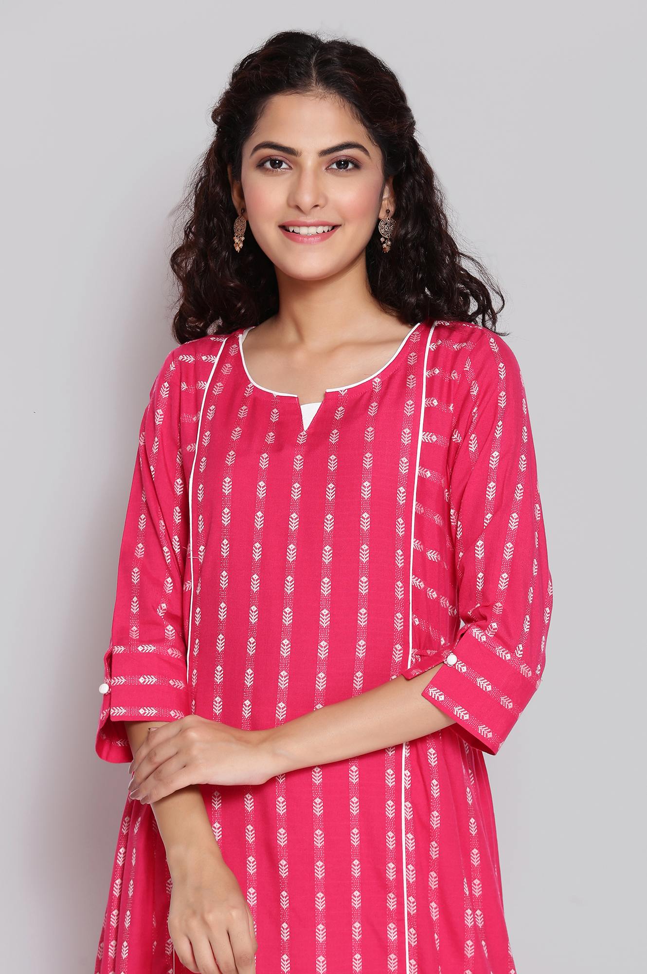 Pink Ethnic kurta