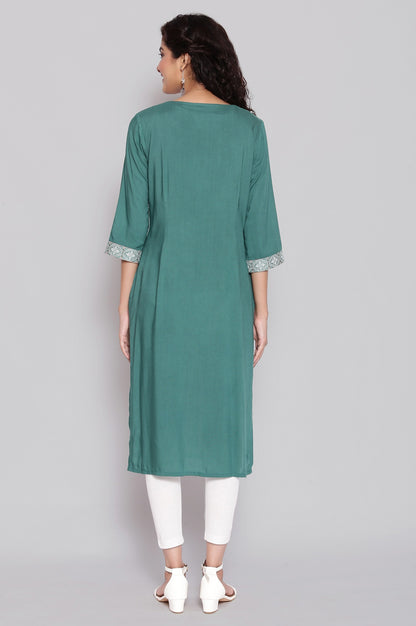 Green Ethnic kurta