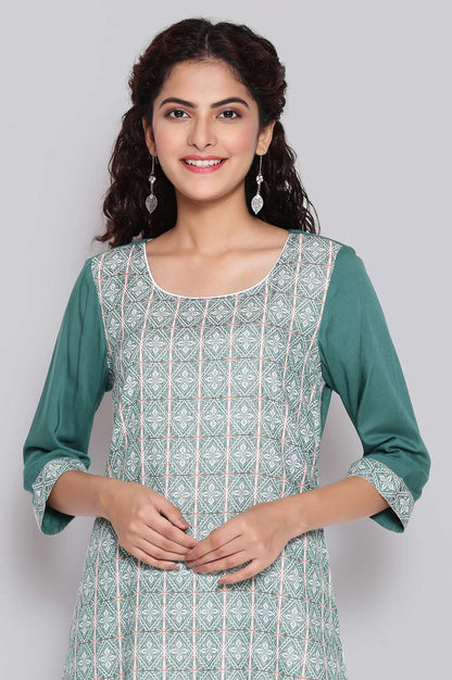 Green Ethnic kurta