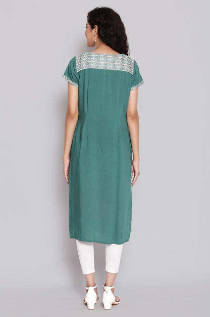 Green Ethnic kurta