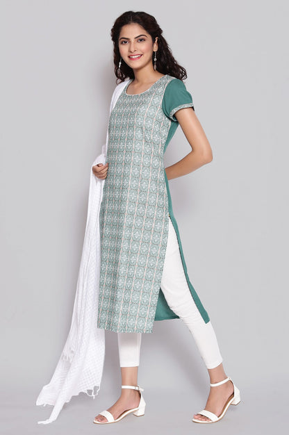 Green Ethnic kurta