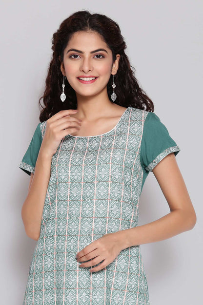 Green Ethnic kurta