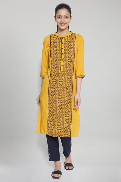 Yellow Ethnic kurta