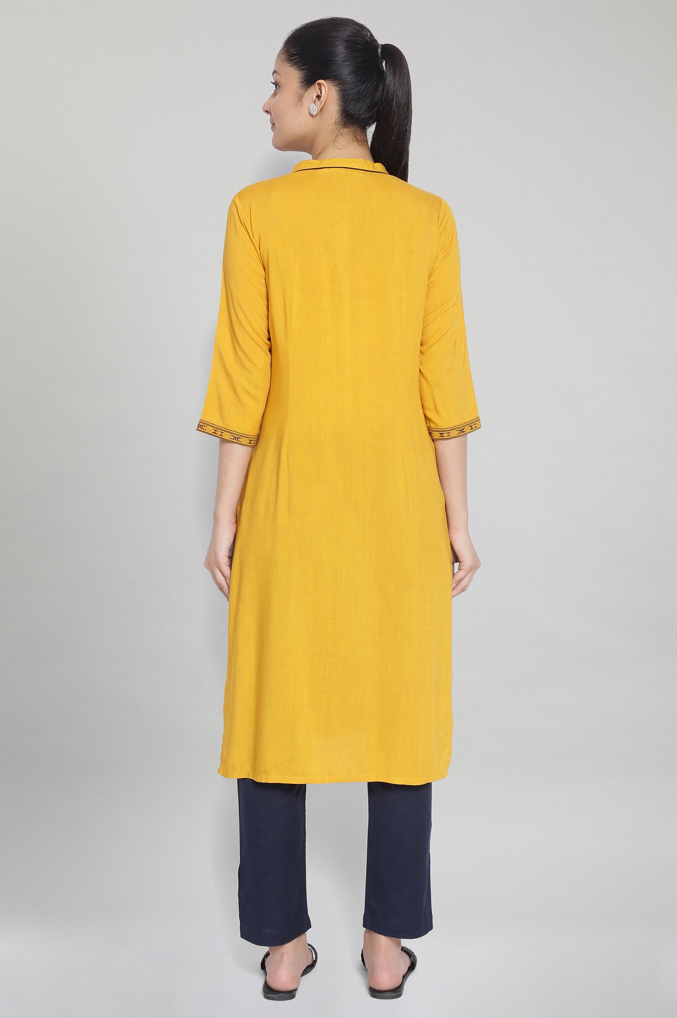 Yellow Ethnic kurta