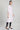 White Collar Neck Printed kurta
