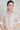 Off-White Mandarin Neck Check Print kurta