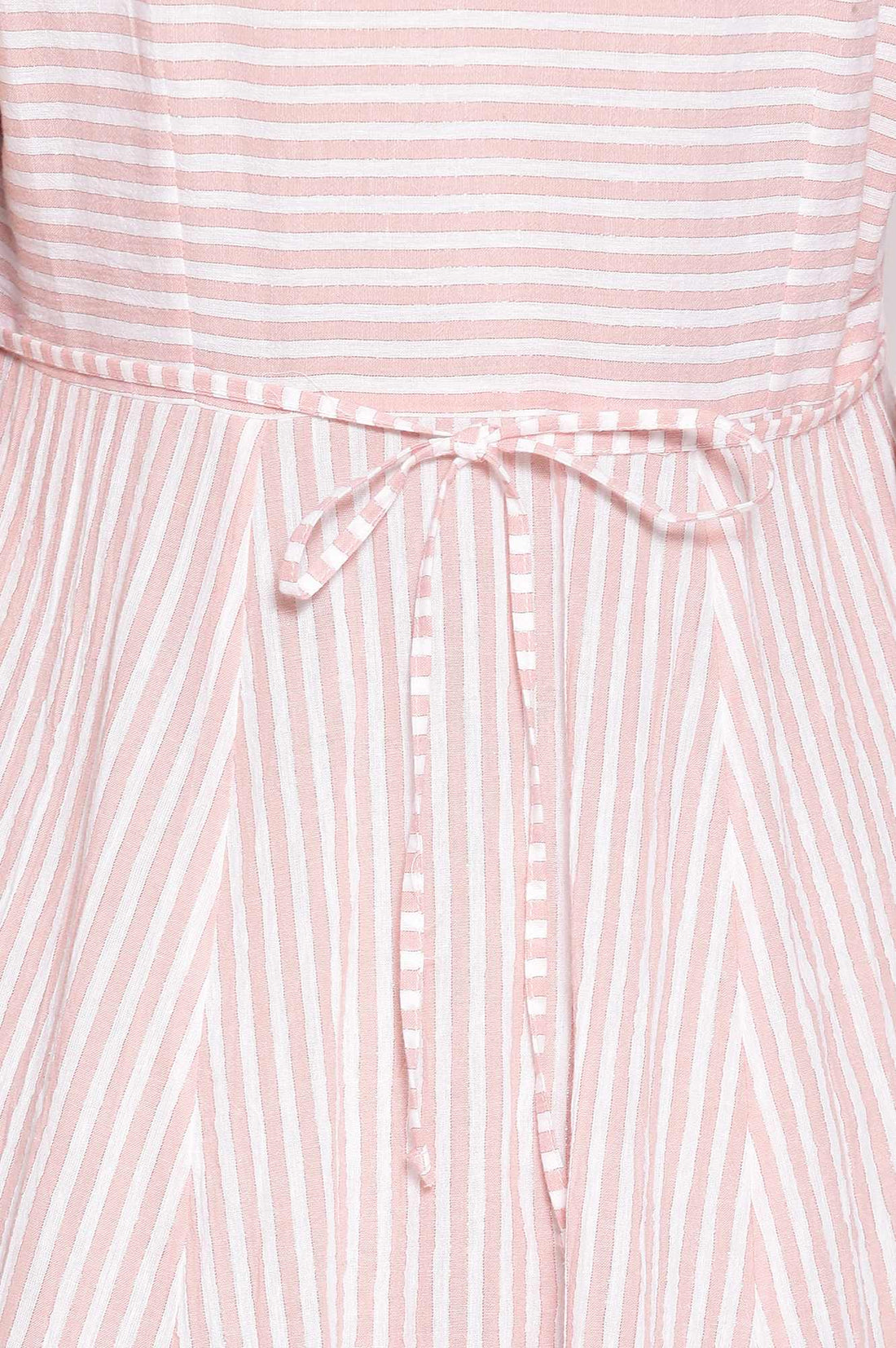 Peach Shirt Collar Straight kurta