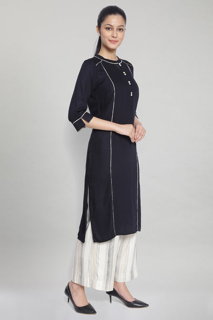 Black Band Collar kurta