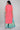 Peach Round Neck Printed Straight kurta
