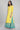 Yellow Round Neck Printed Straight kurta