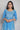 Blue Round Neck Printed Straight kurta