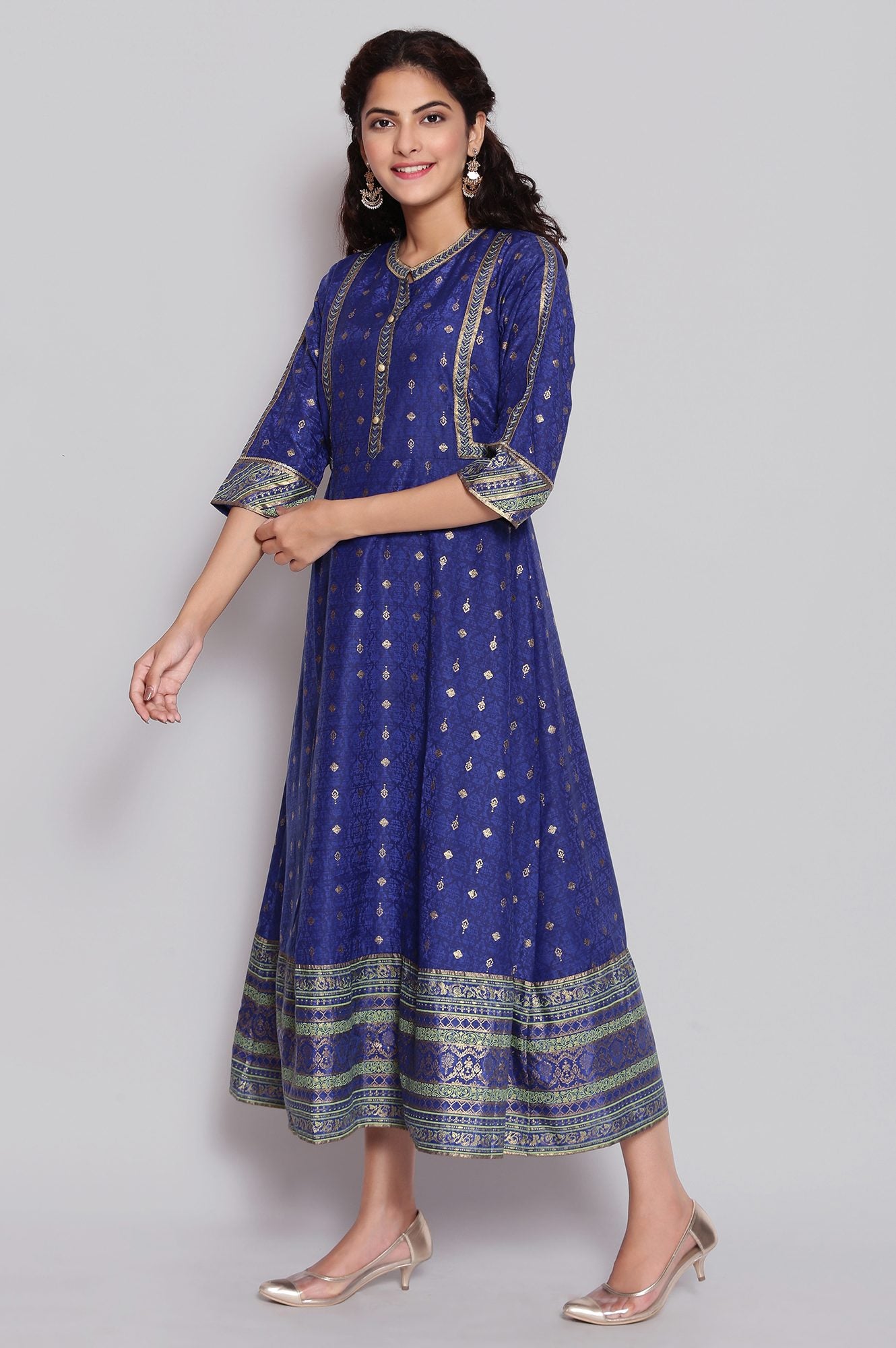 Buy Blue Indian Ethnic Dress Online for Woman Shop for Aurelia