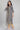 Grey Round Neck Printed Straight kurta