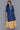 Blue Embroidered Solid Straight kurta