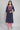 Blue Round Neck Printed kurta