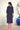 Blue Round Neck Printed kurta