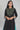 Black Mandarin Collar Solid Straight kurta