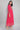 Rasberry Pink Printed Flared Dress