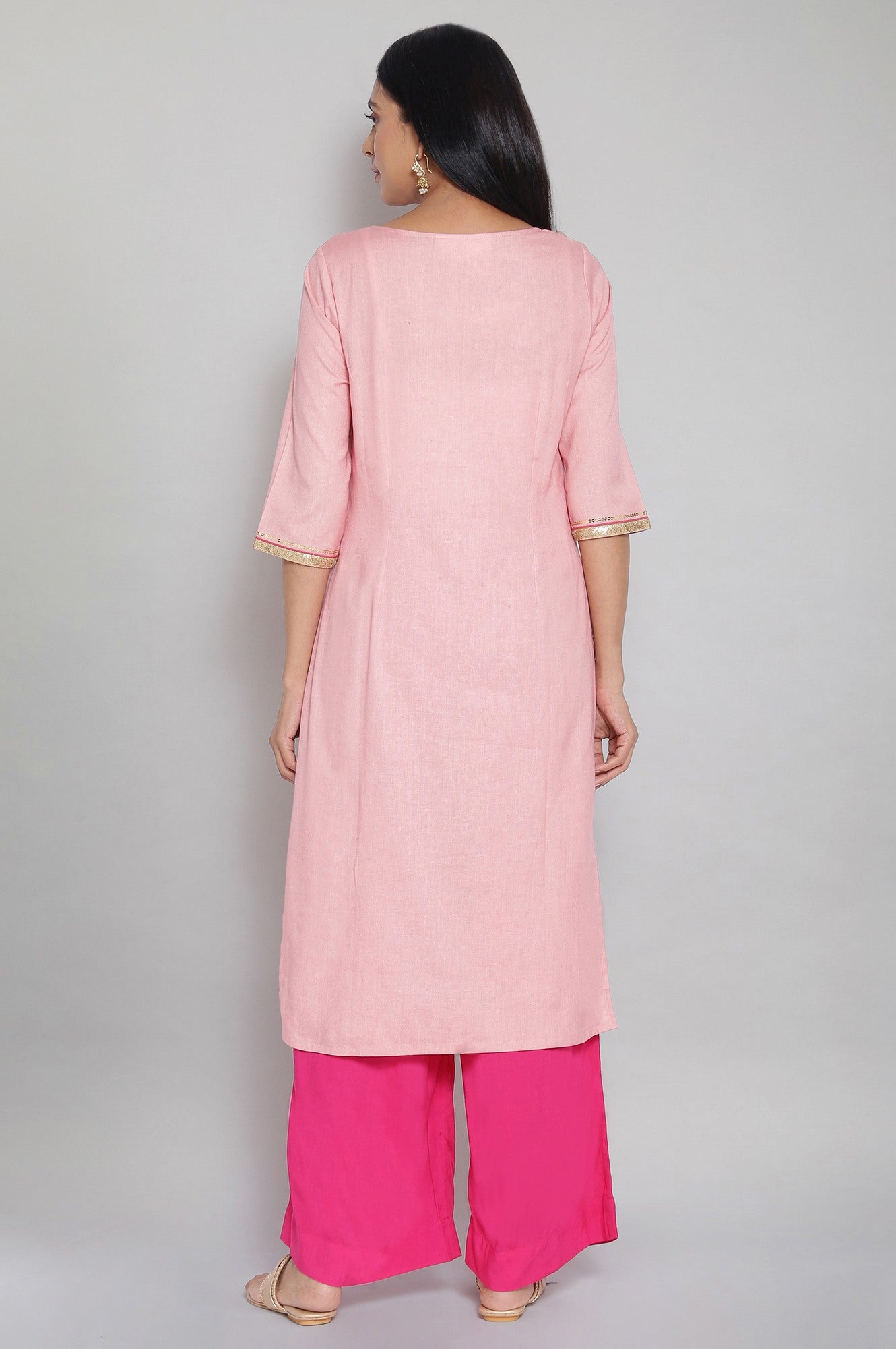 Pink Mughal Ethnic kurta