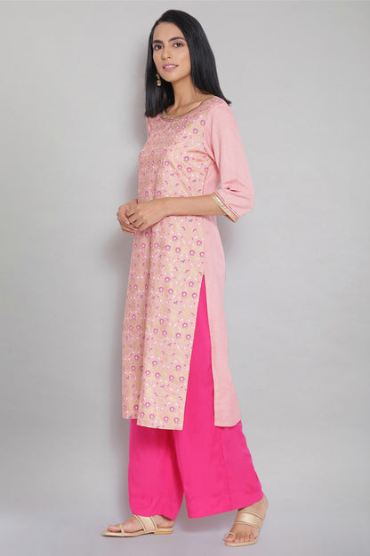 Pink Mughal Ethnic kurta