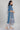 Blue Mandarin Collar Printed Straight kurta