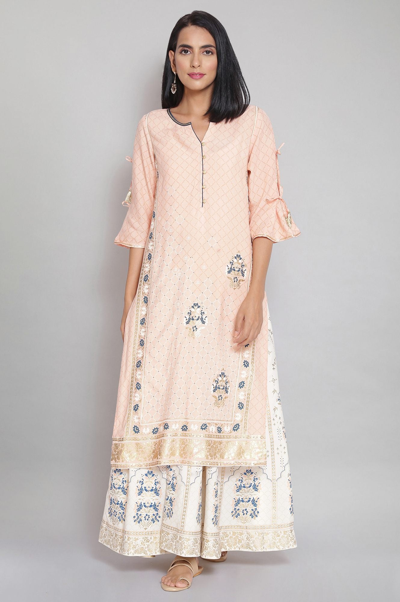 Pink Mughal Ethnic kurta