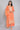Orange Mandarin Collar Printed Straight kurta