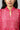 Magenta Band Collar Printed Flared kurta